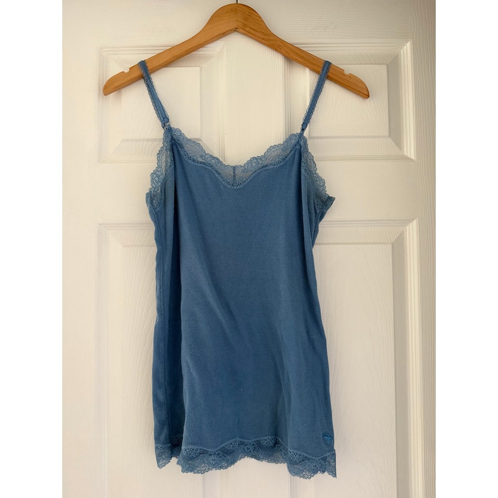 Y2K Abercrombie &‎ Fitch Lace Blue Cami Tank